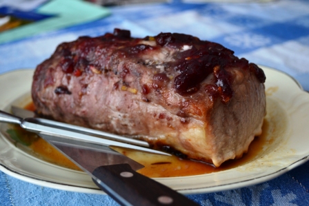 Cranberry-Orange Pork Roast