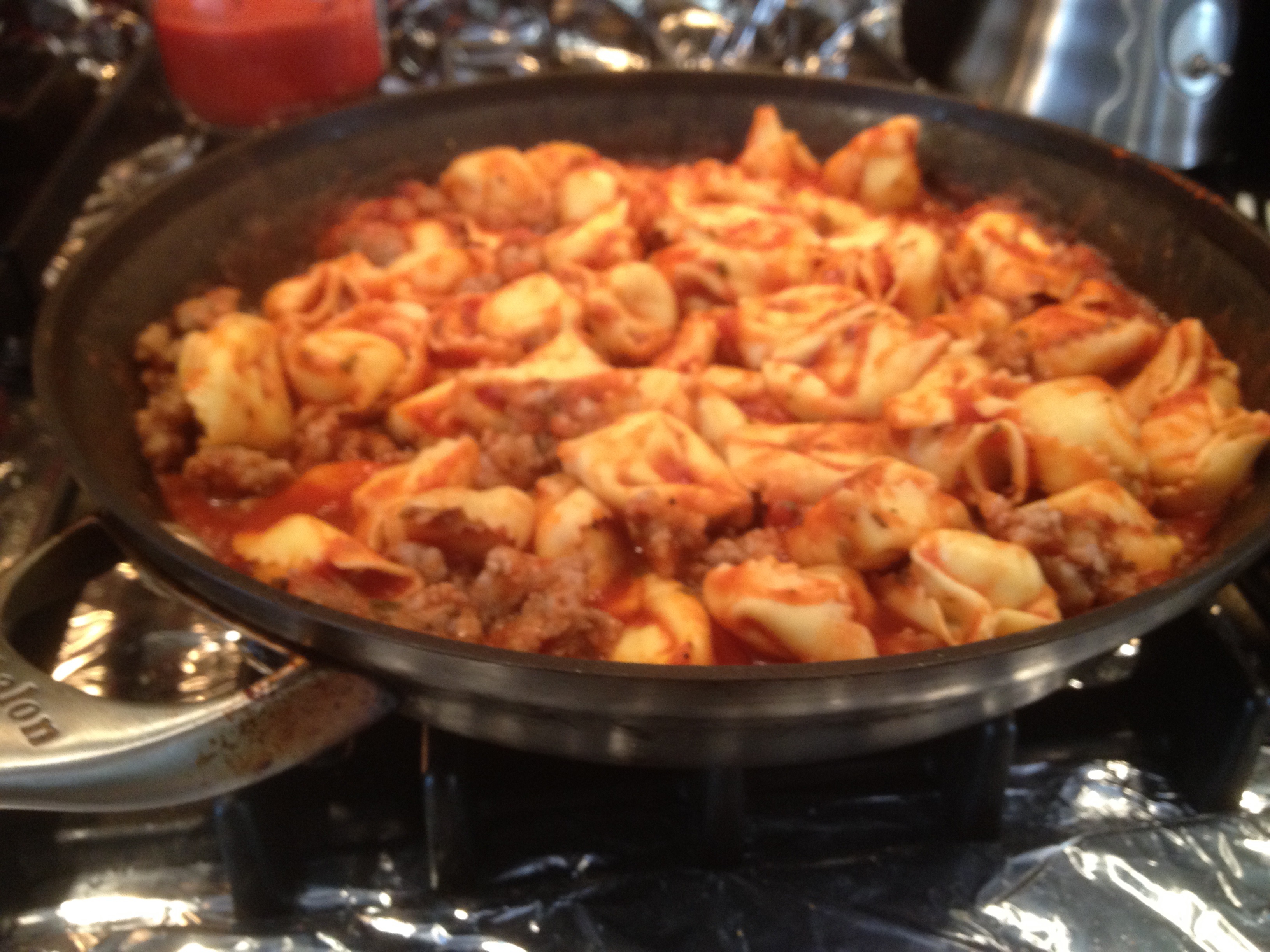 One Pan Sausage and Tortellini
