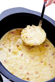 Loaded Crockpot Hash Brown Potato Soup