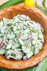 The Best Creamy Cucumber Salad